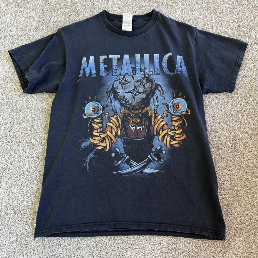 Vintage Metallica Fruit Of The Loom Shirt Mens M Black 2004 Godsmack Tee T-Shirt